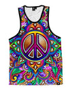 Peace Love Paisley Unisex Tank Top