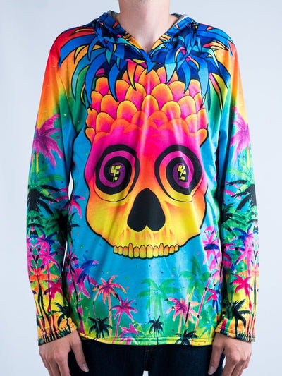 Pineapple Daze Unisex Hooded Long Sleeve Shirt