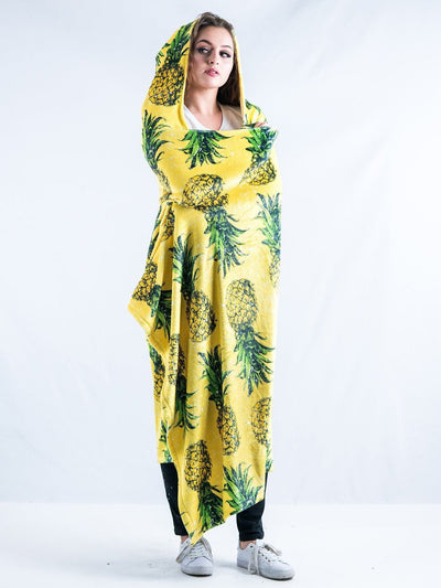 Pineapple Hooded Blanket