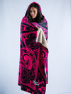 Pink Mandala Hooded Blanket