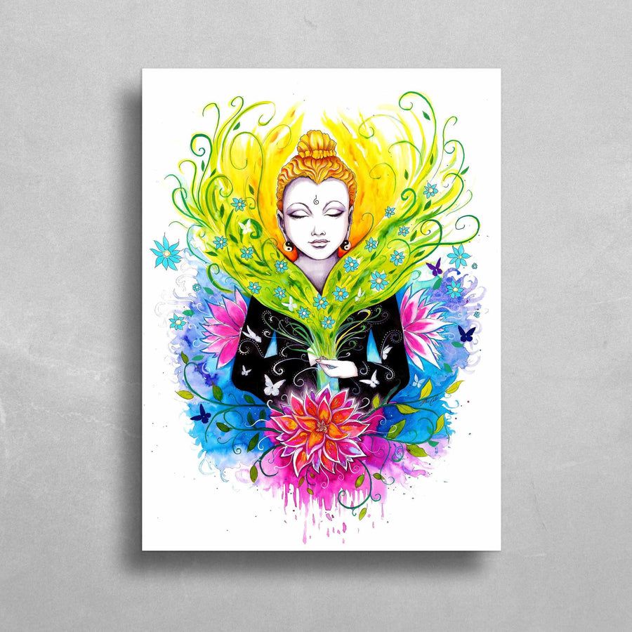 Pixie Buddha HD Metal Panel Print Ready to Hang