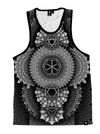 Platonic Mandala Black Unisex Tank Top