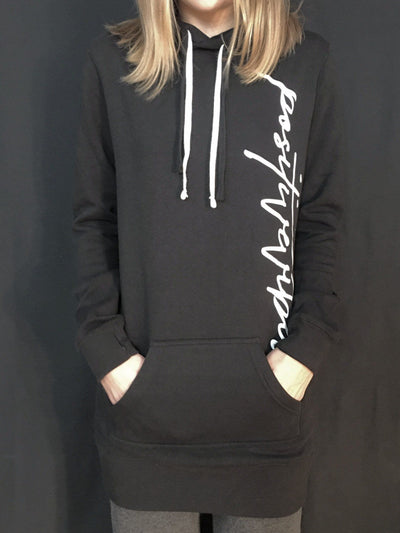 Positive Vibes Hoodie Dress