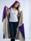 Purple Luxe Hooded Blanket