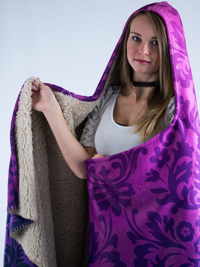 Purple Luxe Hooded Blanket