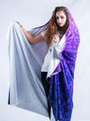 Purple Luxe Hooded Blanket