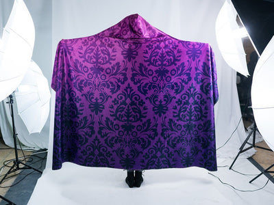 Purple Luxe Hooded Blanket