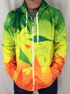 Rasta Ganja Unisex Zip Hoodie