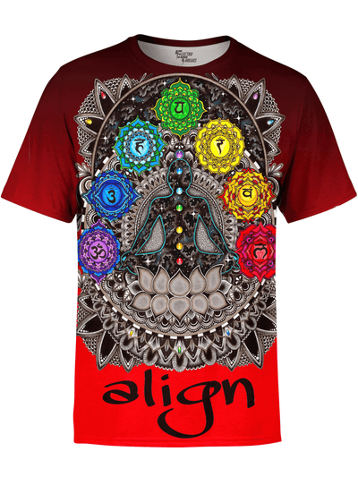 Red Align Unisex Crew