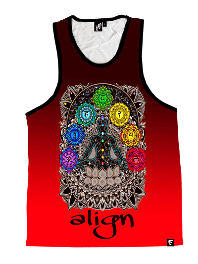 Red Align Unisex Tank Top