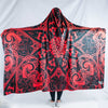 Red Mandala Hooded Blanket