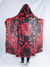 Red Mandala Hooded Blanket