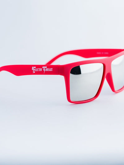 Red – Polarized Chrome Lensed Sunglasses