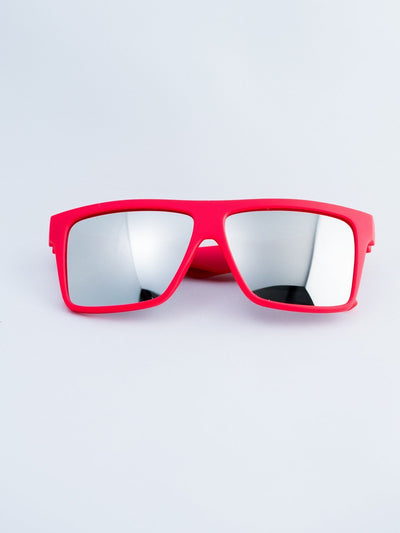 Red – Polarized Chrome Lensed Sunglasses