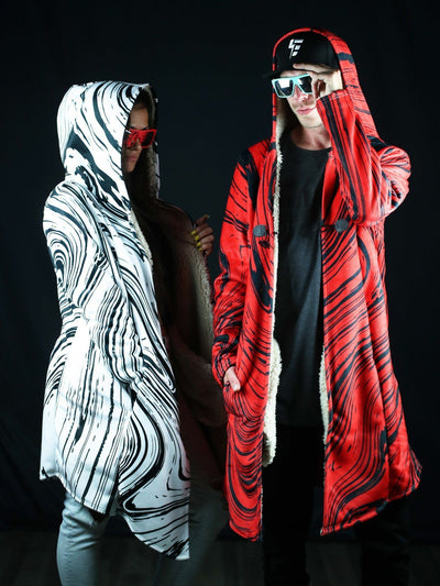 Red Retro Electro Dream Cloak