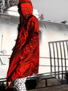 Red Retro Electro Dream Cloak