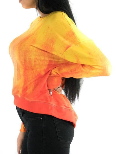 Retro Fire Drop Shoulder Sweatshirt