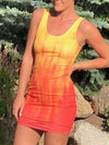 Retro Fire Mini Dress