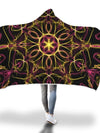 Smokey Yellow Mandala Hooded Blanket