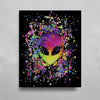 Splatter Alien HD Metal Panel Print Ready to Hang