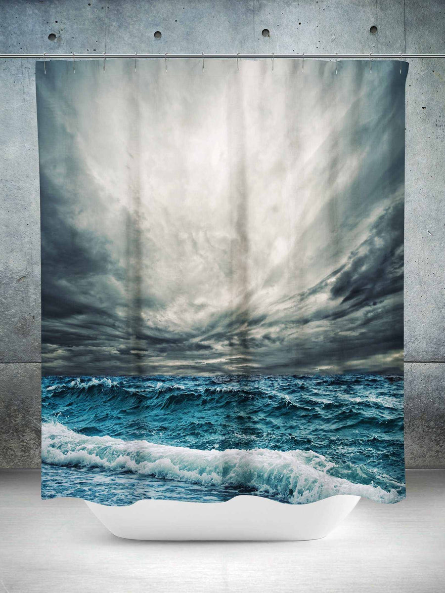 Stormy Ocean Shower Curtain