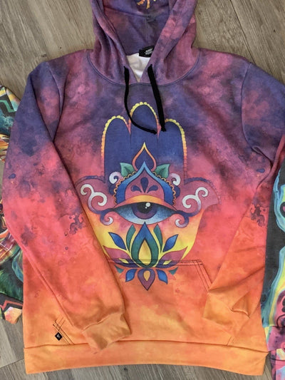 Sunset Hamsa Magic-Soft Unisex Hoodie