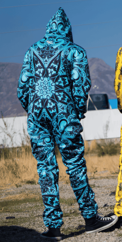 Teal Mandala Adult Onesie