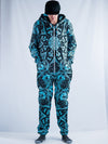 Teal Mandala Adult Onesie