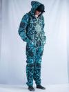 Teal Mandala Adult Onesie