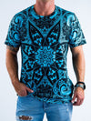 Teal Mandala Unisex Crew