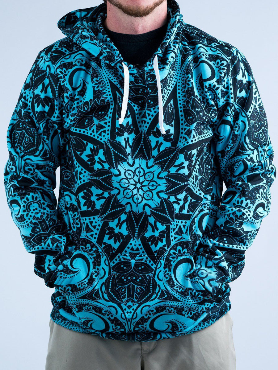 Teal Mandala Unisex Hoodie