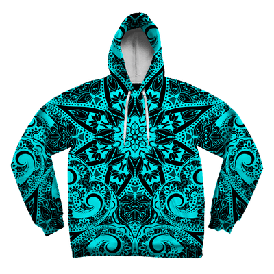 Teal Mandala Unisex Hoodie