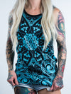 Teal Mandala Unisex Tank Top