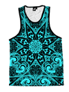 Teal Mandala Unisex Tank Top