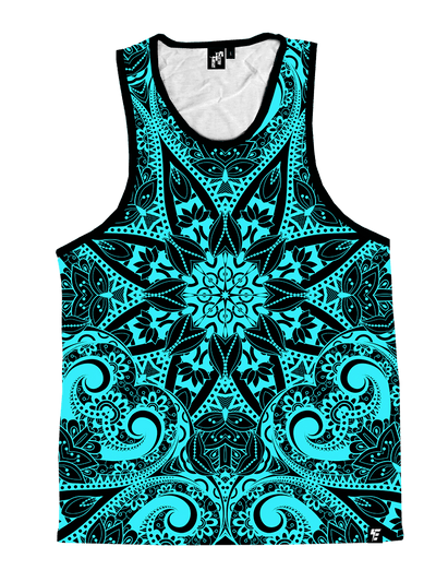 Teal Mandala Unisex Tank Top