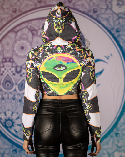 Trance Crop Hoodie