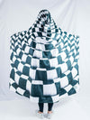 Trippy Checkers Hooded Blanket