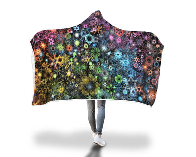 Trippy Constellation Hooded Blanket