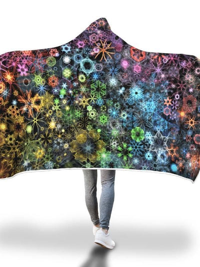 Trippy Constellation Hooded Blanket