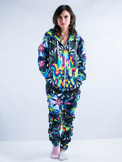 Trippy Hamsa Adult Onesie