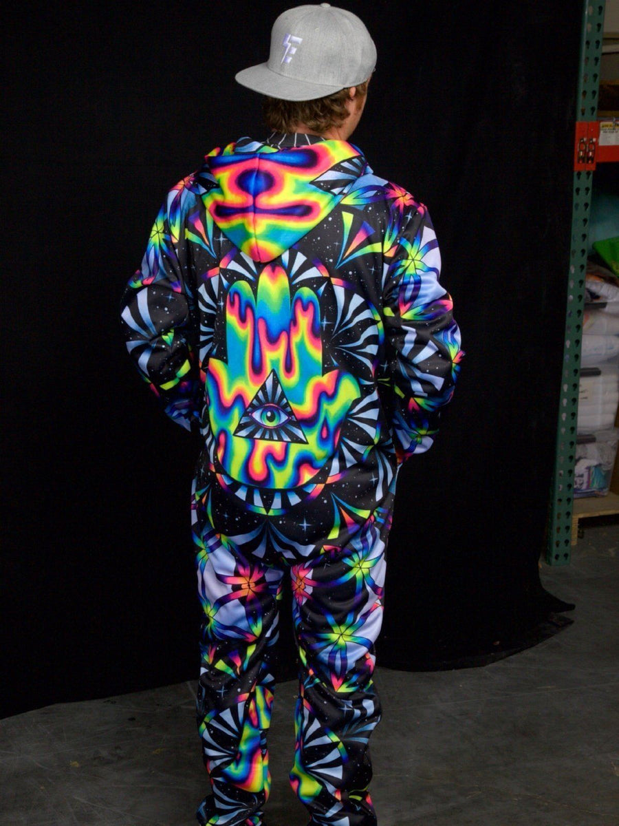 Trippy Hamsa Adult Onesie