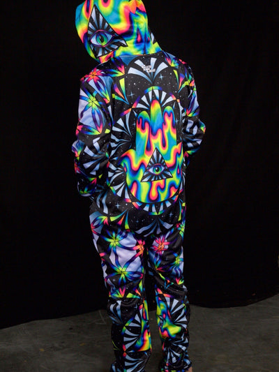 Trippy Hamsa Adult Onesie