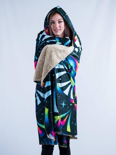 Trippy Hamsa Hooded Blanket