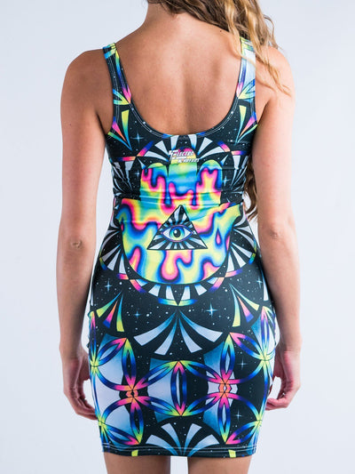 Trippy Hamsa Mini Dress