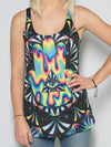 Trippy Hamsa Racerback Tank