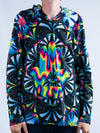 Trippy Hamsa Unisex Hooded Long Sleeve Shirt