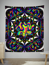 Trippy Lotus Tapestry