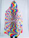 Trippy Spiral Hooded Blanket