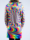 Trippy Spiral Hooded Dress